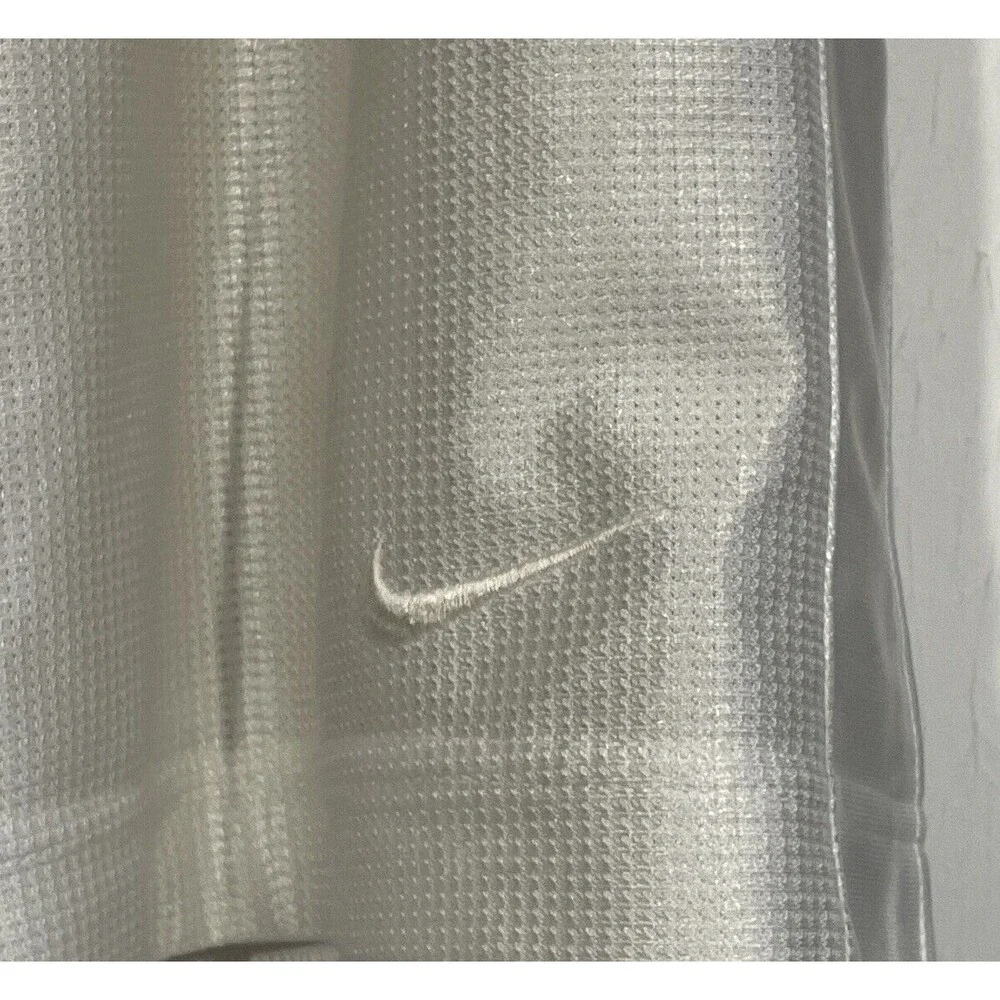 Nike BASKETBALL WHITE Shorts White Swoosh Workout Gym Sz L MEN’S